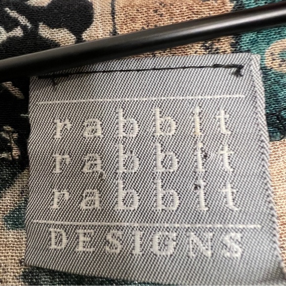 Rabbit Rabbit Rabbit Designs Long Sleeve Button Up Floral Flowy Vintage Blouse - Picture 7 of 8